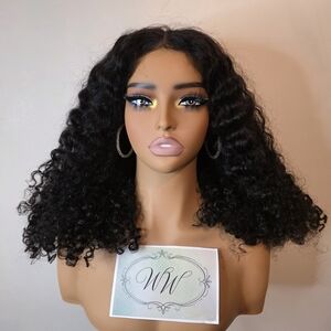 Natural Black Curly Human Hair Wig